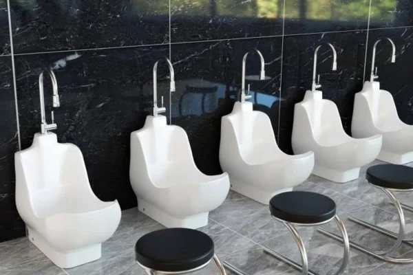 Muslim foot washing sink