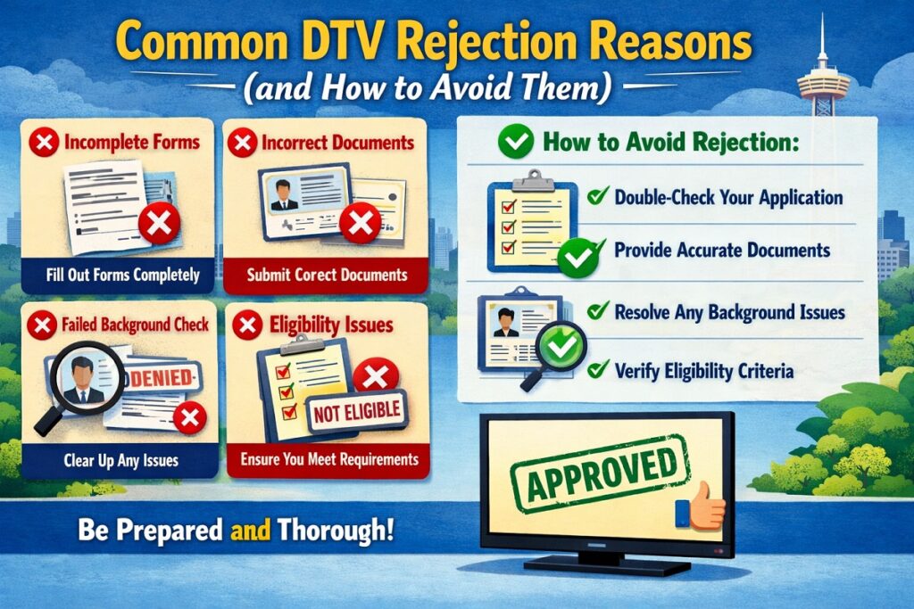 Common DTV Rejection Reasons