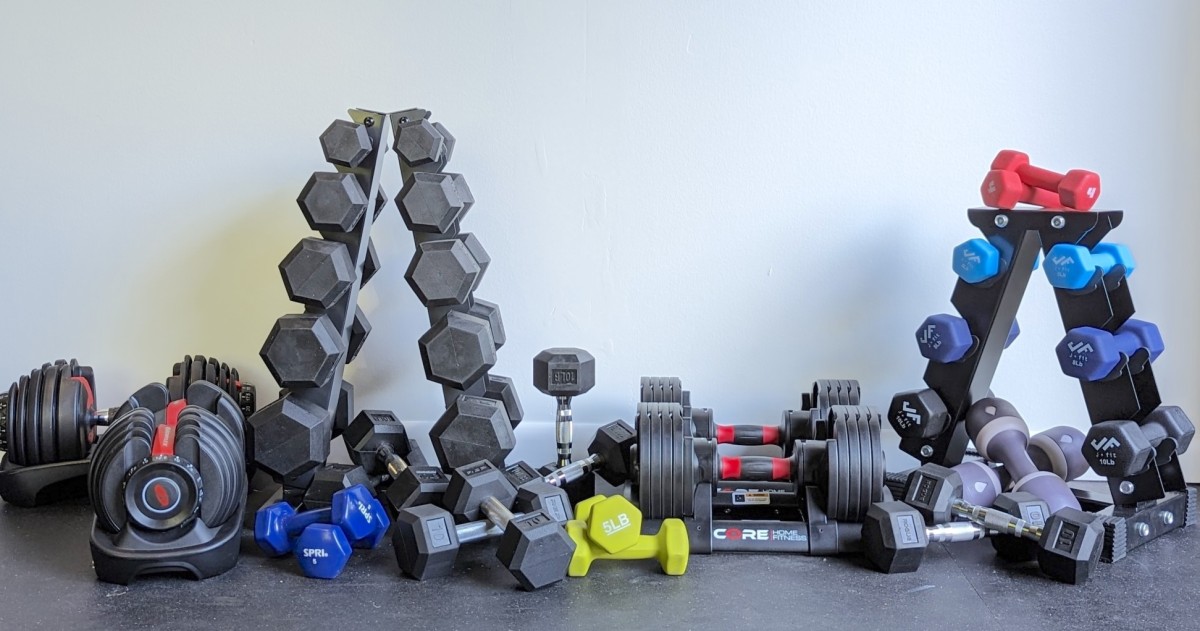 cheap dumbbell set