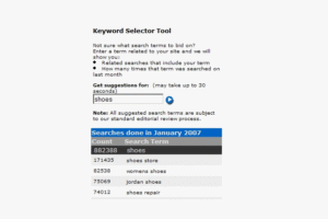 Overture Keywords Search