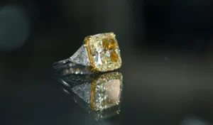 Yellow lab grown diamonds